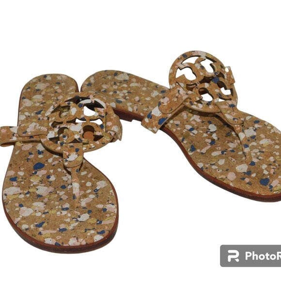 Tory Burch Confetti Miller Thong Sandals Size 6 - Picture 2 of 10
